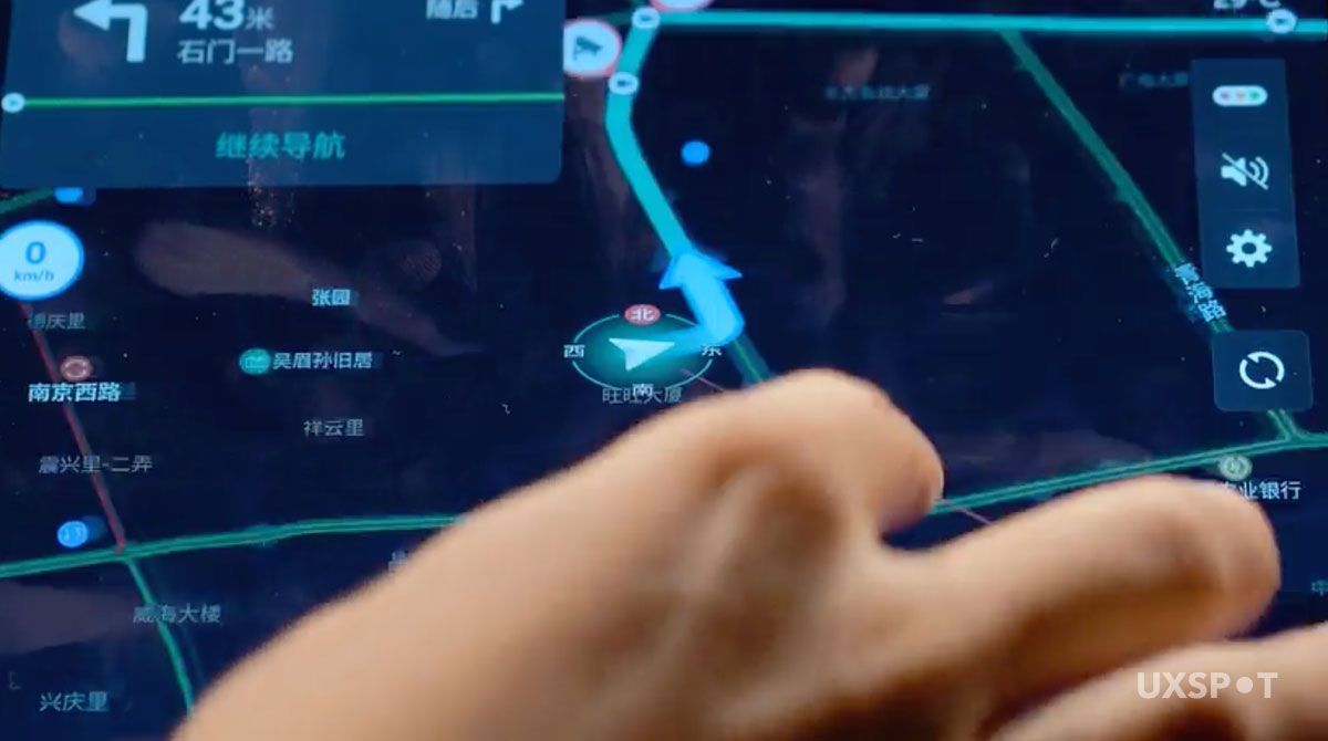 UX benchmarking automotive navigation system at UX Spot