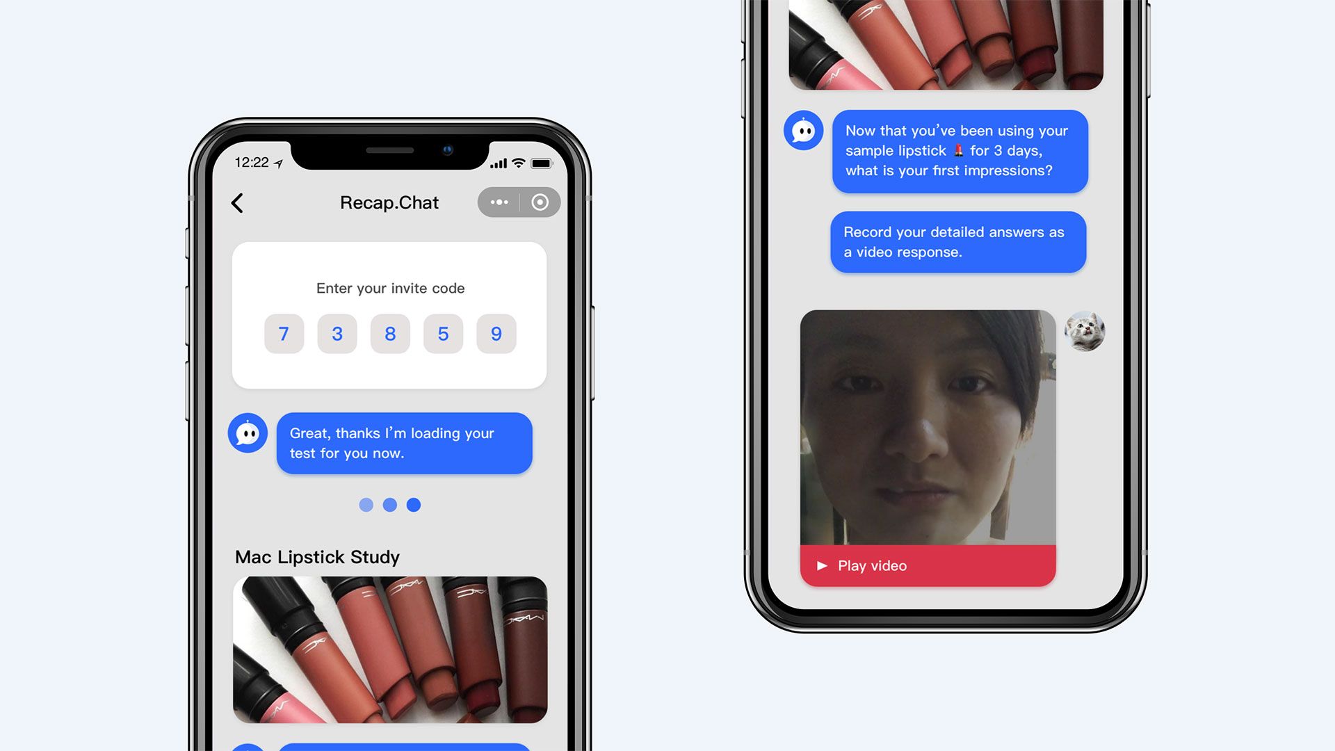 Recap.Chat - diary study tool made by UX Spot