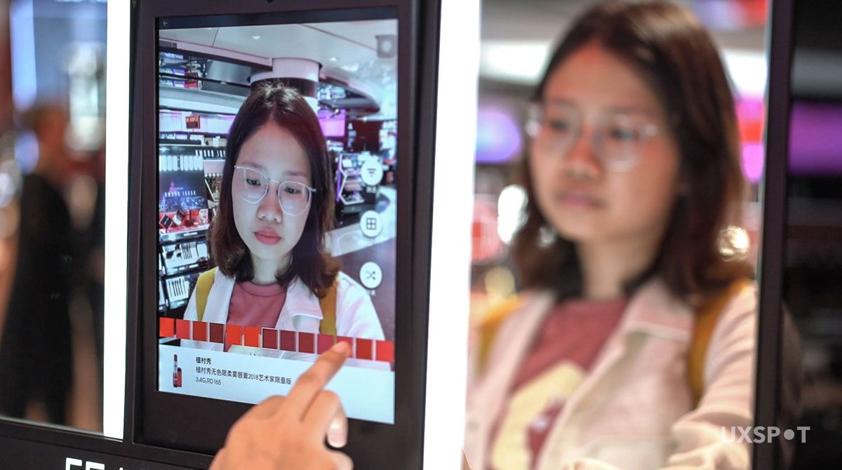 Kiosk AR makeup UX testing